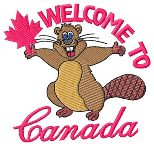 Picture of Welcome To Canada Machine Embroidery Design