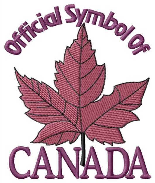 Picture of Official Symbol Canada Machine Embroidery Design