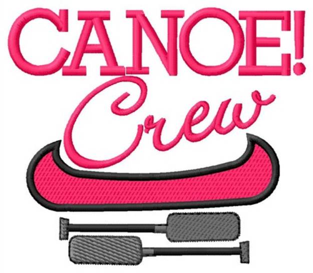 Picture of Canoe Crew Machine Embroidery Design