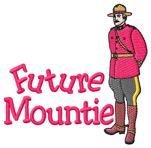 Future Mountie Machine Embroidery Design
