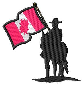 Picture of Mountie/Flag Machine Embroidery Design