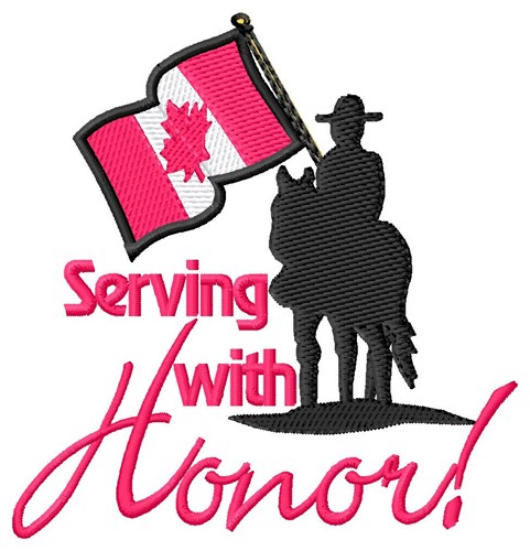Serving With Honor Machine Embroidery Design
