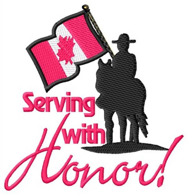 Picture of Serving With Honor Machine Embroidery Design