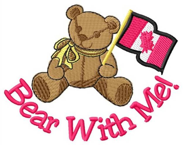 Picture of Bear With Me Machine Embroidery Design