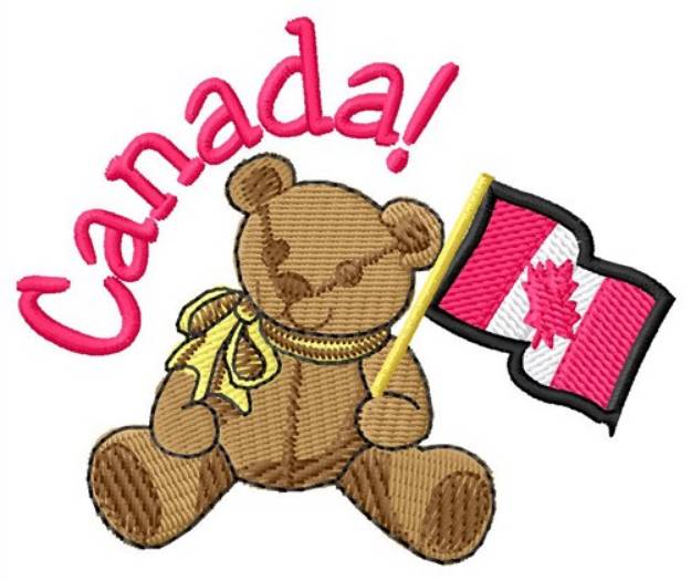Picture of Canada Bear Machine Embroidery Design
