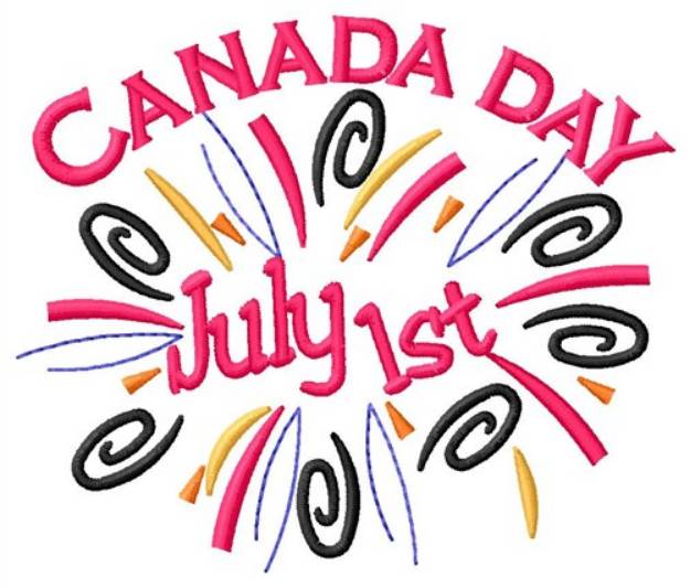 Picture of Canada Day Machine Embroidery Design