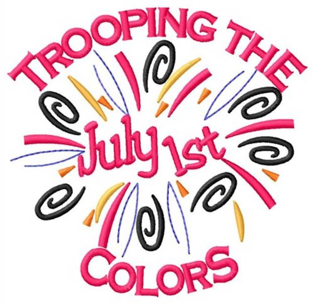 Picture of Trooping The Colors Machine Embroidery Design