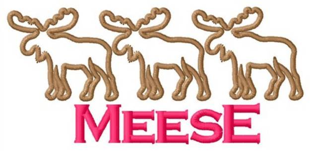 Picture of Three Meese Machine Embroidery Design