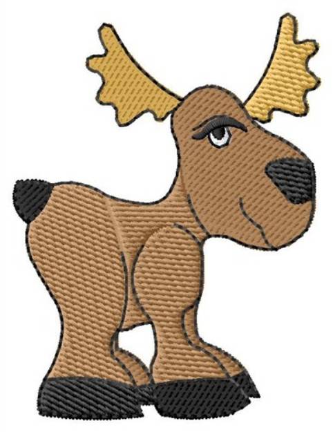 Picture of Moose Machine Embroidery Design