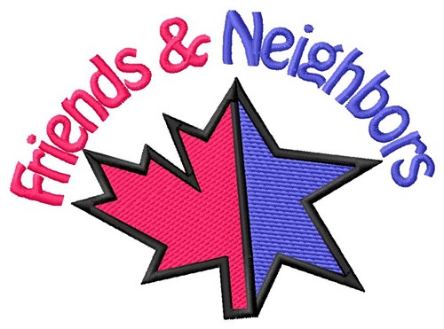 Friends And Neighbors Machine Embroidery Design