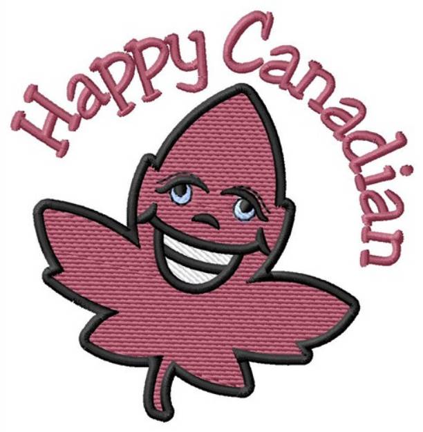 Picture of Happy Canadian Machine Embroidery Design