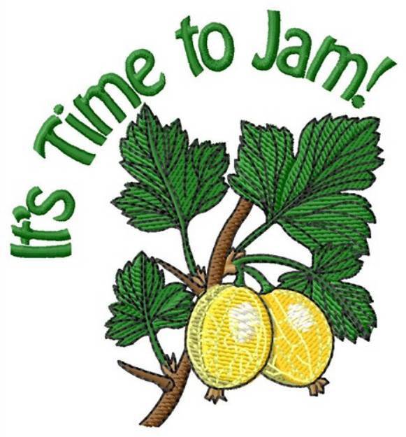 Picture of Its Time To Jam Machine Embroidery Design