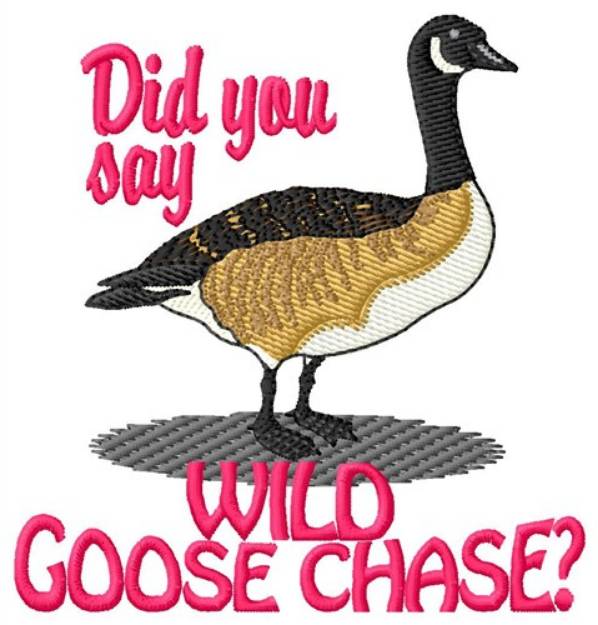 Picture of Wild Goose Chase Machine Embroidery Design