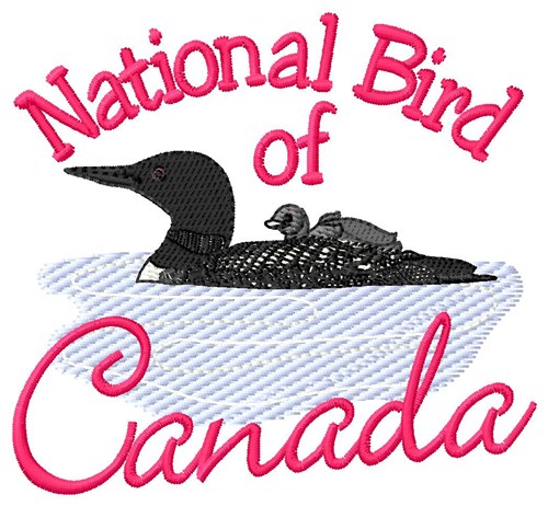 Bird Of Canada Machine Embroidery Design