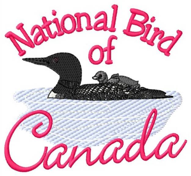 Picture of Bird Of Canada Machine Embroidery Design