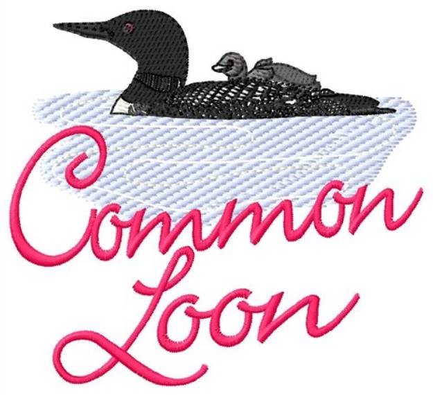 Picture of Common Loon Machine Embroidery Design
