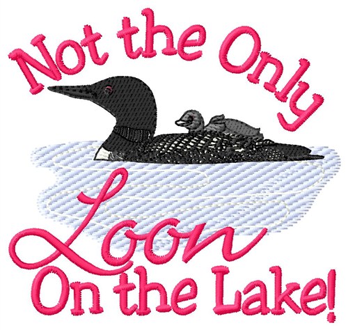 Loon On The Lake Machine Embroidery Design