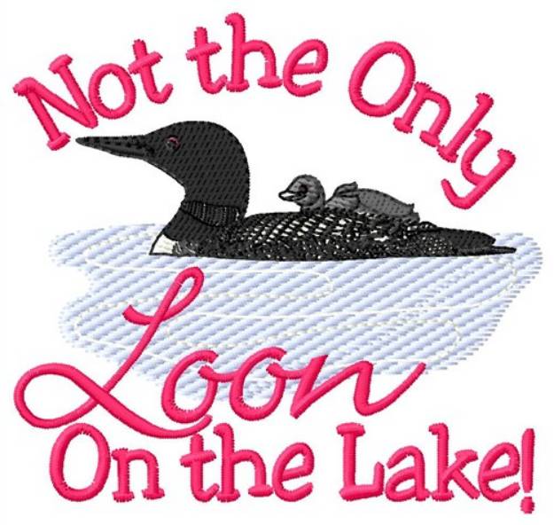 Picture of Loon On The Lake Machine Embroidery Design