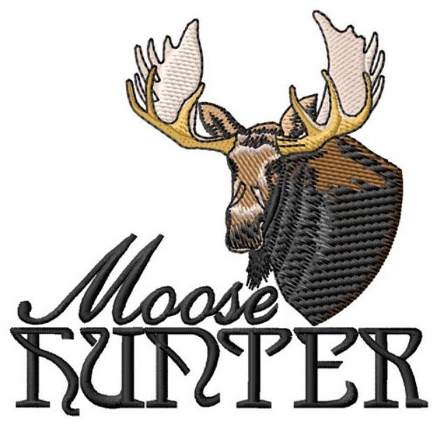 Picture of Moose Hunter Machine Embroidery Design