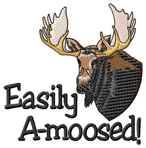 Easily A-moosed Machine Embroidery Design