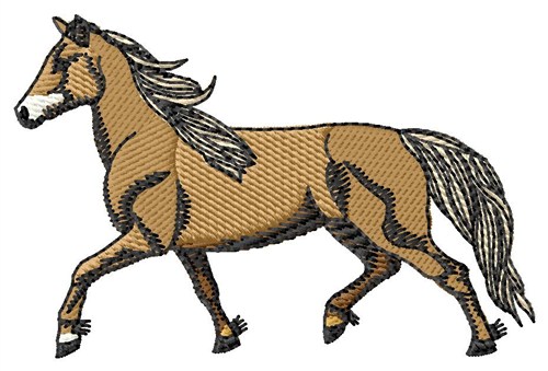 Canadian Horse Machine Embroidery Design