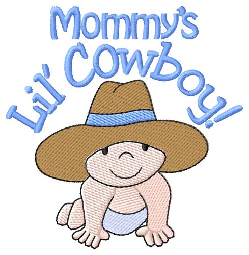 Mommys Lil Cowboy Machine Embroidery Design