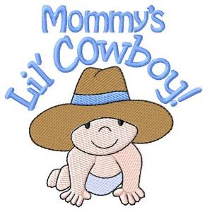 Picture of Mommys Lil Cowboy Machine Embroidery Design