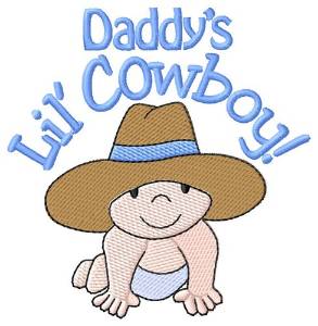 Picture of Daddys Lil Cowboy Machine Embroidery Design