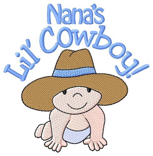 Nanas Lil Cowboy Machine Embroidery Design