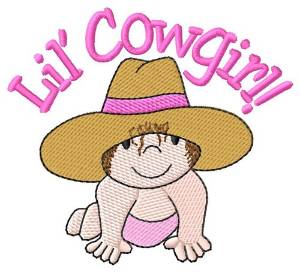 Picture of Lil Cowgirl Machine Embroidery Design