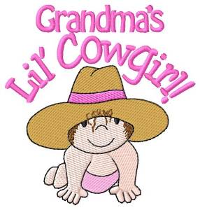 Picture of Grandmas Lil Cowgirl Machine Embroidery Design