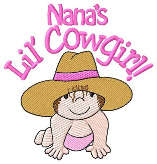 Picture of Nanas Lil Cowgirl Machine Embroidery Design