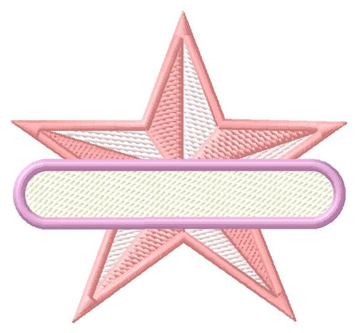 Star Name Drop Machine Embroidery Design