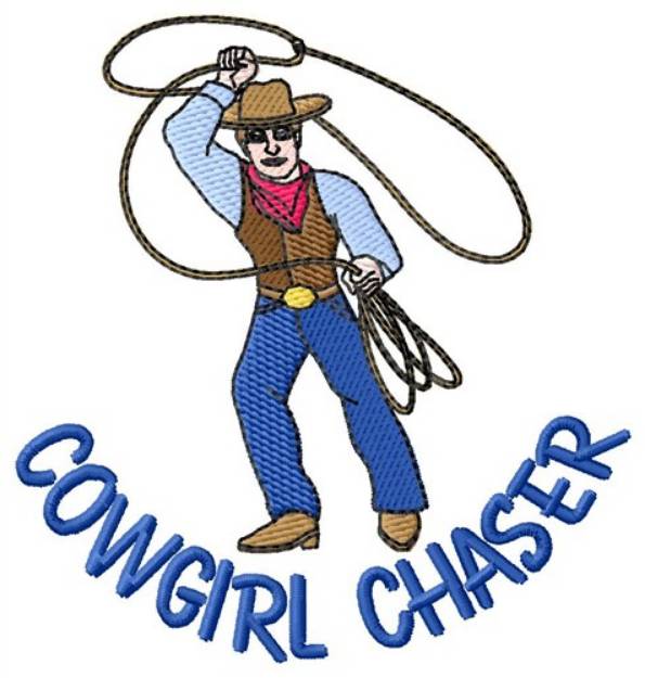 Picture of Cowgirl Chaser Machine Embroidery Design
