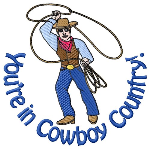 Cowboy Country Machine Embroidery Design