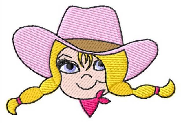Picture of Girl Face Machine Embroidery Design