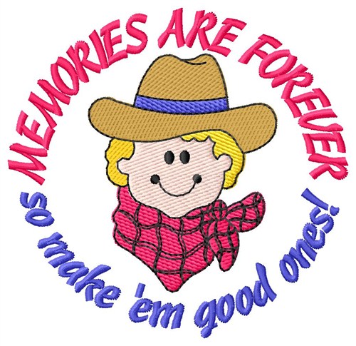 Memories Are Forever Machine Embroidery Design