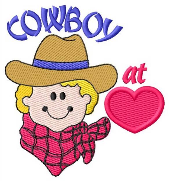 Picture of Cowboy At Heart Machine Embroidery Design
