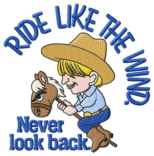 Ride Like The Wind Machine Embroidery Design