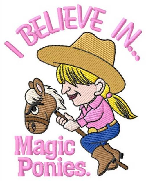 Picture of Magic Ponies Machine Embroidery Design