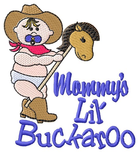 Mommys Lil Buckaroo Machine Embroidery Design