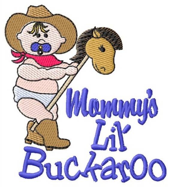 Picture of Mommys Lil Buckaroo Machine Embroidery Design