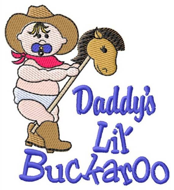 Picture of Daddys Lil Buckaroo Machine Embroidery Design