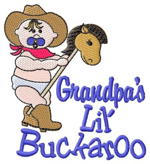 Picture of Grandpas Buckaroo Machine Embroidery Design