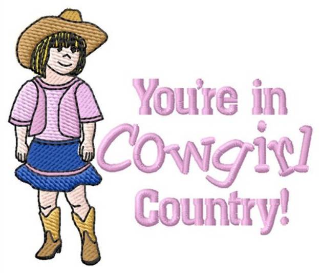 Picture of Cowgirl Country Machine Embroidery Design
