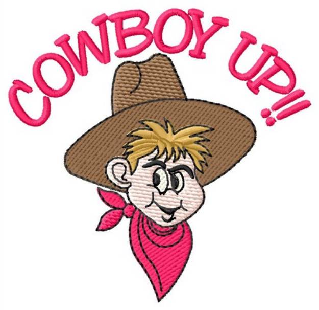 Picture of Cowboy Up Machine Embroidery Design