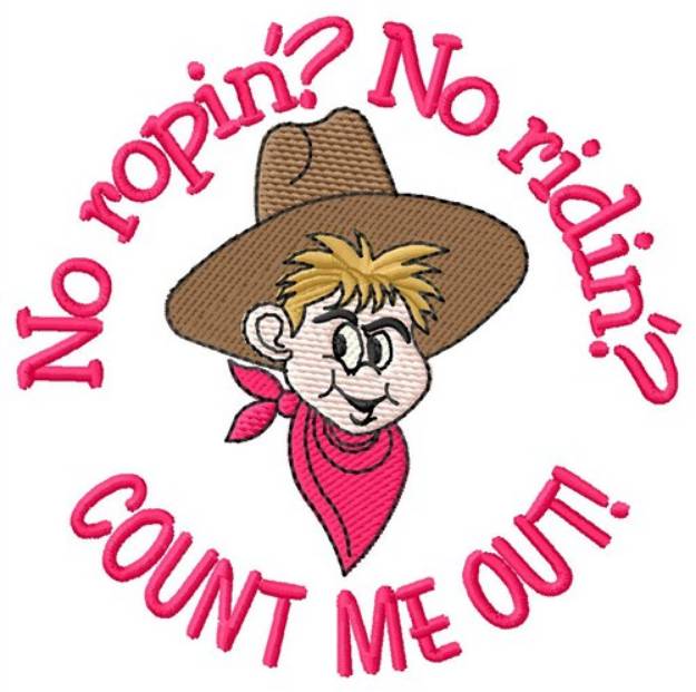 Picture of Count Me Out Machine Embroidery Design