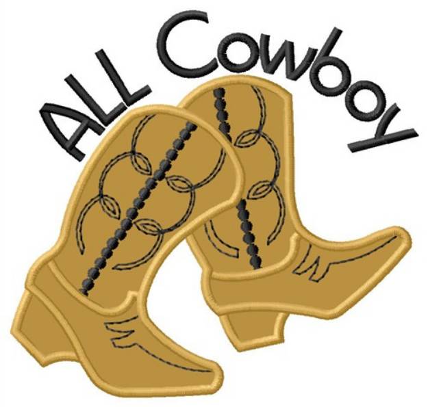 Picture of All Cowboy Machine Embroidery Design