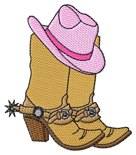 Boots/Hat Machine Embroidery Design