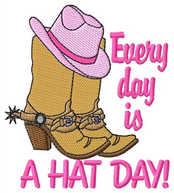 Picture of Hat Day Machine Embroidery Design